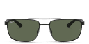 Shop Ray-Ban Logo Unisex Rectangle Sunglasses online.