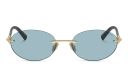 Shop TIFFANY Tiffany HardWear Rimless Oval Sunglasses online.