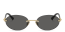 Shop TIFFANY Tiffany HardWear Rimless Oval Sunglasses online.