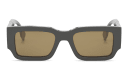 Shop FENDI Fendi Diagonal Rectangle Sunglasses online.