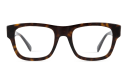 Shop FENDI Fendi Diagonal Black Rectangular Eyeglasses online.