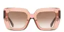 Shop Emmanuelle Khanh Midnight Oversized Square Sunglasses online.