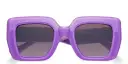 Shop Emmanuelle Khanh Midnight Oversized Square Sunglasses online.