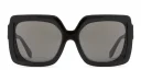 Shop Emmanuelle Khanh EK Logo Oversized Square Sunglasses online.