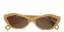 Shop JACQUEMUS Bambino Irregular Sunglasses online.