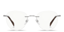 Shop DAVID BECKHAM Talisman Rimless Panthos Eyeglasses online.