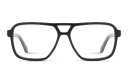 Shop OFF WHITE Arrows Logo Unisex Wide Aviator Eyeglasses online.