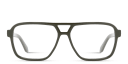 Shop OFF WHITE Arrows Logo Unisex Wide Aviator Eyeglasses online.