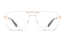 Shop OFF WHITE Arrows Logo Unisex Wide Aviator Eyeglasses online.