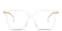 Shop Dolce & Gabbana DG Motif Square Eyeglasses online.