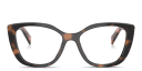 Shop PRADA Logo Signature Cat-Eye Eyeglasses online.