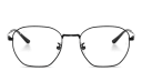 Shop Ray-Ban Logo-Engraved Unisex Irregular Eyeglasses online.