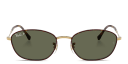 Shop Ray-Ban Logo-Engraved Irregular Sunglasses online.