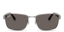 Shop Ray-Ban Embossed Logo Unisex Square Sunglasses online.