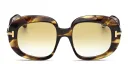 Shop TOM FORD Icon Round Sunglasses online.