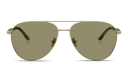 Shop GIORGIO ARMANI Logo Signature Pilot Sunglasses online.