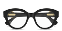Shop Cartier Panthère de Cartier Round Eyeglasses online.