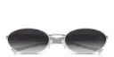 Shop BOTTEGA VENETA Sardine Unisex Oval Sunglasses online.