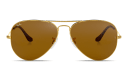 Shop Ray-Ban Unisex Pilot Sunglasses in Metal online.