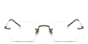 Shop OLIVER PEOPLES Unisex Rimless Rectangle Eyeglasses online.
