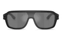 Shop Dolce & Gabbana DG Emblem Aviator Sunglasses online.