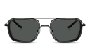 Shop Emporio Armani Eagle Logo Square Sunglasses online.