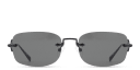 Shop EYE'M Rimless Rectangle Sunglasses online.