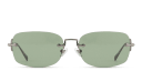 Shop EYE'M Rimless Rectangle Sunglasses online.