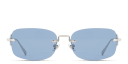 Shop EYE'M Rimless Rectangle Sunglasses online.