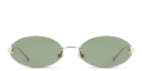 Shop EYE'M Rimless Oval Sunglasses online.