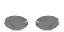 Shop EYE'M Rimless Oval Sunglasses online.