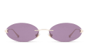 Shop EYE'M Rimless Oval Sunglasses online.
