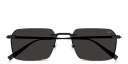 Shop Dunhill Rollagas Titanium Rimless Rectangle Sunglasses online.