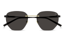 Shop Dunhill Logo Signature Rimless Irregular Sunglasses online.