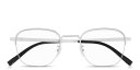 Shop Dunhill Signature Harness Half-Rim Square Eyeglasses online.