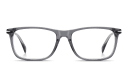 Shop DAVID BECKHAM Talisman Wide Rectangle Eyeglasses online.