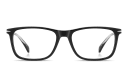 Shop DAVID BECKHAM Talisman Wide Rectangle Eyeglasses online.