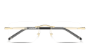 Shop MONTBLANC Meisterstück Rimless Rectangle Eyeglasses online.