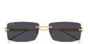 Shop Cartier Clash de Cartier Unisex Rimless Rectangle Sunglasses online.