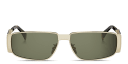 Shop CELINE Metal Triomphe Rectangular Sunglasses online.