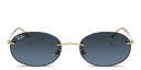 Shop Ray-Ban Logo Signature Unisex Rimless Oval Sunglasses online.