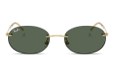 Shop Ray-Ban Logo Signature Unisex Rimless Oval Sunglasses online.