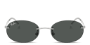 Shop Ray-Ban Logo Signature Unisex Rimless Oval Sunglasses online.