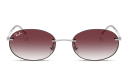 Shop Ray-Ban Logo Signature Unisex Rimless Oval Sunglasses online.