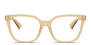 Shop BURBERRY Engraved Logo Square Eyeglasses online.