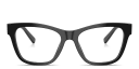 Shop Dolce & Gabbana DG Logo Square Eyeglasses online.