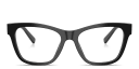 Shop Dolce & Gabbana DG Logo Square Eyeglasses online.