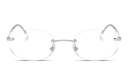 Shop Ray-Ban Optics Unisex Rimless Oval Eyeglasses online.
