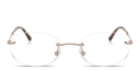 Shop Ray-Ban Optics Unisex Rimless Oval Eyeglasses online.