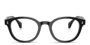 Shop Moncler Logo Signature Unisex Round Eyeglasses online.